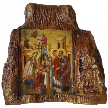 ΕΙΣΟΔΙΑ ΤΗΣ ΘΕΟΤΟΚΟΥ – Εικόνα σε Πέτρα (Μεσαία 13cm)