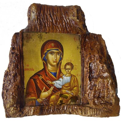 ΠΑΝΑΓΙΑ ΣΟΥΜΕΛΑ – Εικόνα σε Πέτρα (Μεσαία 13cm)