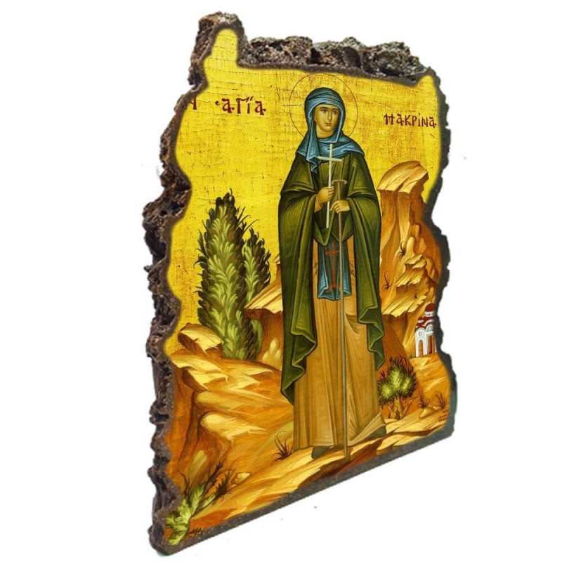 ΑΓΙΑ ΜΑΚΡΙΝΑ - Εικόνα Βράχος (Μεγάλη 20cm)