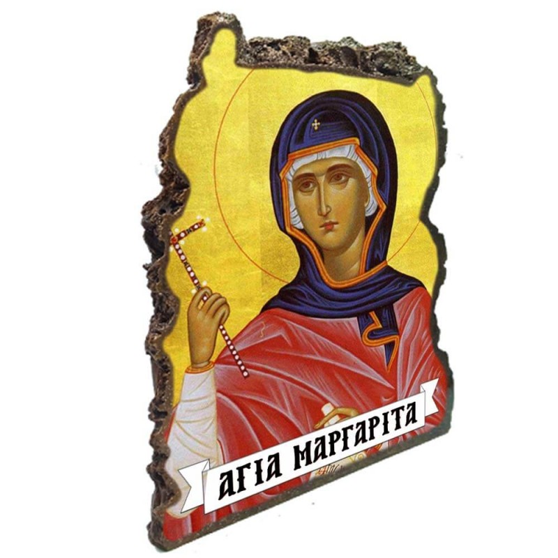 ΑΓΙΑ ΜΑΡΓΑΡΙΤΑ - Εικόνα Βράχος (Μεγάλη 20cm)