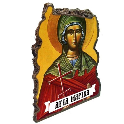 ΑΓΙΑ ΜΑΡΙΝΑ - Εικόνα Βράχος (Μεγάλη 20cm)