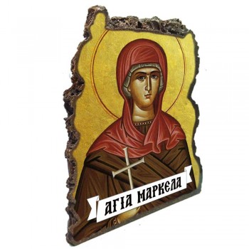 ΑΓΙΑ ΜΑΡΚΕΛΛΑ - Εικόνα Βράχος (Μεγάλη 20cm)