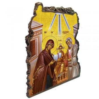 ΑΓΙΑ ΟΙΚΟΓΕΝΕΙΑ - Εικόνα Βράχος (Μεγάλη 20cm)