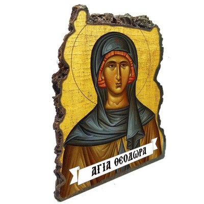 ΑΓΙΑ ΘΕΟΔΩΡΑ - Εικόνα Βράχος (Μεγάλη 20cm)