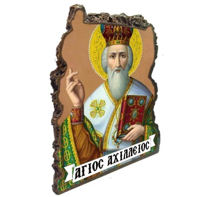 ΑΓΙΟΣ ΑΧΙΛΛΕΙΟΣ - Εικόνα Βράχος (Μεγάλη 20cm)