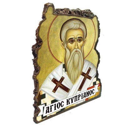 ΑΓΙΟΣ ΚΥΠΡΙΑΝΟΣ - Εικόνα Βράχος (Μεγάλη 20cm)