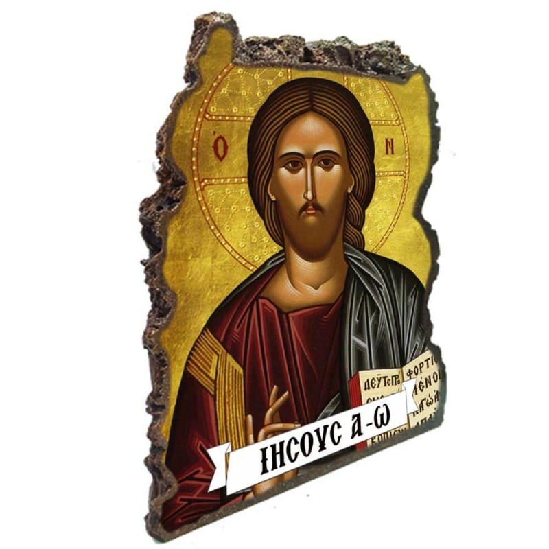 ΙΗΣΟΥΣ ΧΡΙΣΤΟΣ - Εικόνα Βράχος (Μεγάλη 20cm)