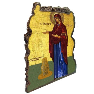 ΠΑΝΑΓΙΑ ΓΕΡΟΝΤΙΣΣΑ - Εικόνα Βράχος (Μεγάλη 20cm)