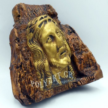 ΙΗΣΟΥΣ ΧΡΙΣΤΟΣ – Εικόνα σε Πέτρα (Μεσαία 13cm)