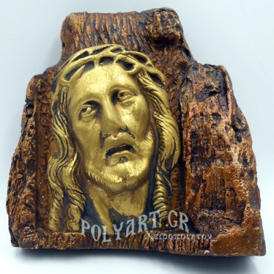 ΙΗΣΟΥΣ ΧΡΙΣΤΟΣ – Εικόνα σε Πέτρα (Μεσαία 13cm)