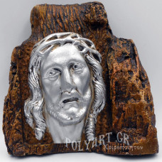 ΙΗΣΟΥΣ ΧΡΙΣΤΟΣ – Εικόνα σε Πέτρα (Μεσαία 13cm)