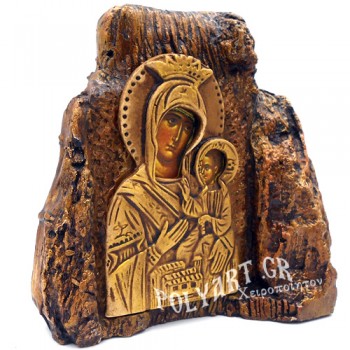 ΠΑΝΑΓΙΑ ΟΔΗΓΗΤΡΙΑ – Εικόνα σε Πέτρα (Μεσαία 13cm)