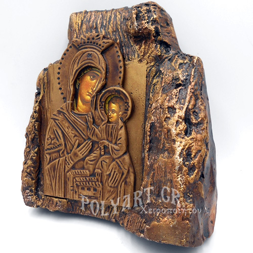 ΠΑΝΑΓΙΑ ΟΔΗΓΗΤΡΙΑ – Εικόνα σε Πέτρα (Μεσαία 13cm)