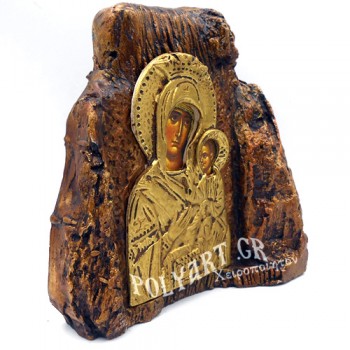 ΠΑΝΑΓΙΑ ΟΔΗΓΗΤΡΙΑ – Εικόνα σε Πέτρα (Μεσαία 13cm)
