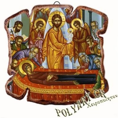 ΚΟΙΜΗΣΗ ΘΕΟΤΟΚΟΥ - Εικόνα Πλακίδιο Βάσης & Τοίχου 14cm