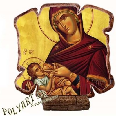 ΠΑΝΑΓΙΑ ΓΑΛΑΚΤΟΤΡΟΦΟΥΣΑ - Εικόνα Πλακίδιο Βάσης & Τοίχου 14cm