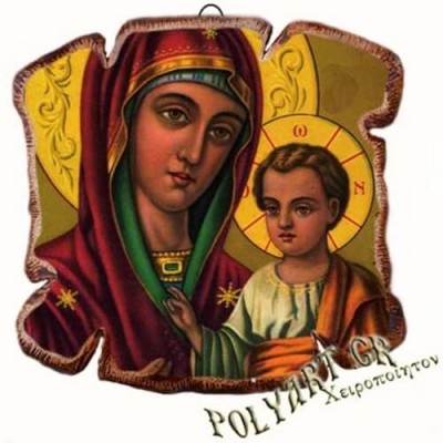 ΠΑΝΑΓΙΑ ΘΕΟΤΟΚΟΣ - Εικόνα Πλακίδιο Βάσης & Τοίχου 14cm