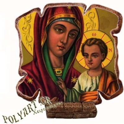 ΠΑΝΑΓΙΑ ΘΕΟΤΟΚΟΣ - Εικόνα Πλακίδιο Βάσης & Τοίχου 14cm