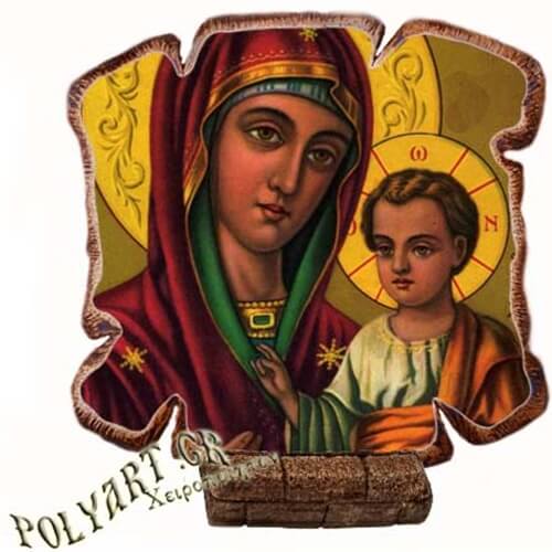 ΠΑΝΑΓΙΑ ΘΕΟΤΟΚΟΣ - Εικόνα Πλακίδιο Βάσης & Τοίχου 14cm