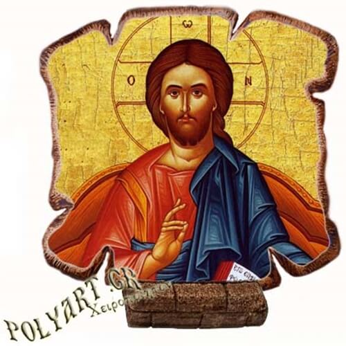 ΙΗΣΟΥΣ ΧΡΙΣΤΟΣ - Εικόνα Πλακίδιο Βάσης & Τοίχου 14cm