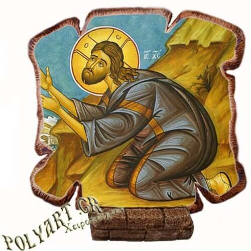 ΙΗΣΟΥΣ ΧΡΙΣΤΟΣ - Εικόνα Πλακίδιο Βάσης & Τοίχου 14cm