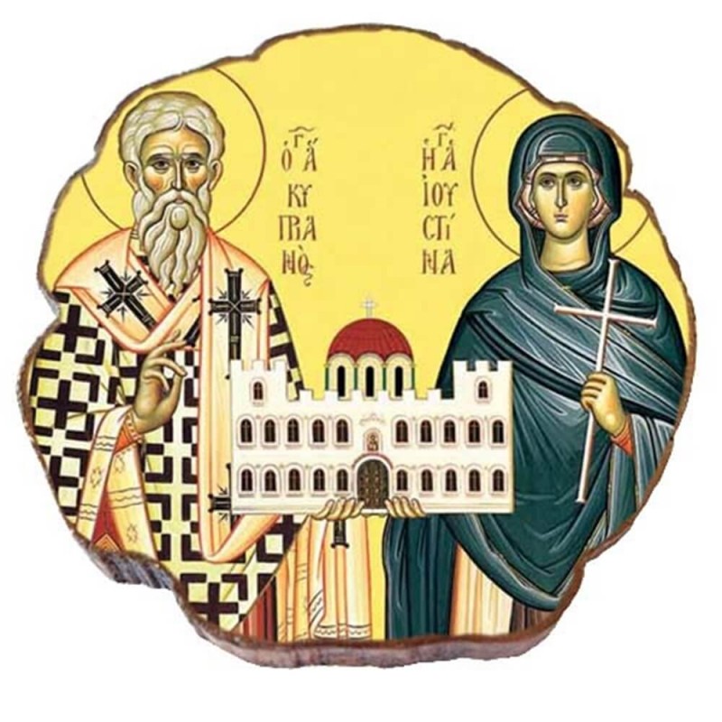 ΑΓΙΟΙ  ΚΥΠΡΙΑΝΟΣ & ΙΟΥΣΤΙΝΗ – Μαγνητάκι ψυγείου