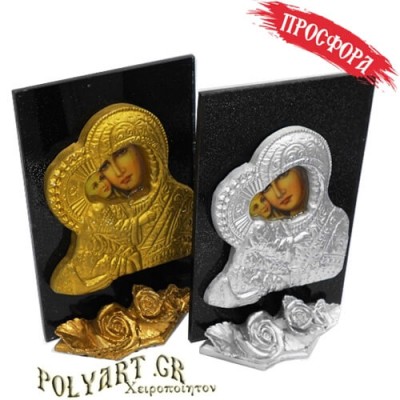 ΠΑΝΤΑΝΑΣΣΑ- Κρυστάλλινο Εικoνίδιο 17cm