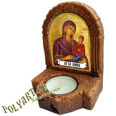 ΑΓΙΑ ΑΝΝΑ – Κηροπήγιο Μινιατούρα  