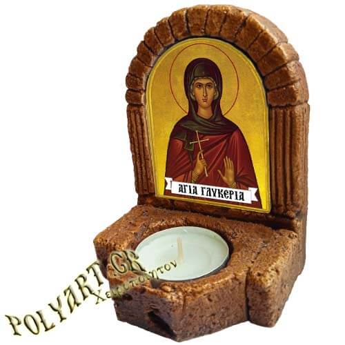 ΑΓΙΑ ΓΛΥΚΕΡΙΑ – Κηροπήγιο Μινιατούρα  