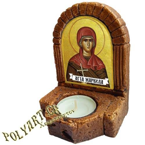 ΑΓΙΑ ΜΑΡΚΕΛΛΑ – Κηροπήγιο Μινιατούρα  
