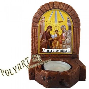 ΑΓΙΑ ΟΙΚΟΓΕΝΕΙΑ – Κηροπήγιο Μινιατούρα  