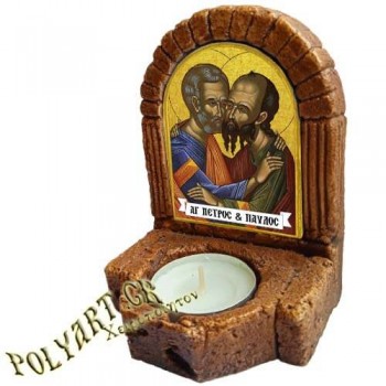 ΑΓΙΟΙ  ΠΕΤΡΟΣ & ΠΑΥΛΟΣ  – Κηροπήγιο Μινιατούρα  