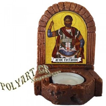 ΑΓΙΟΣ ΕΥΣΤΑΘΙΟΣ  – Κηροπήγιο Μινιατούρα  
