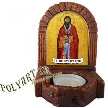 ΑΓΙΟΣ ΕΥΣΤΡΑΤΙΟΣ  – Κηροπήγιο Μινιατούρα  