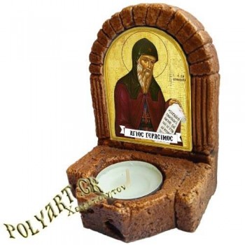 ΑΓΙΟΣ ΓΕΡΑΣΙΜΟΣ  – Κηροπήγιο Μινιατούρα  