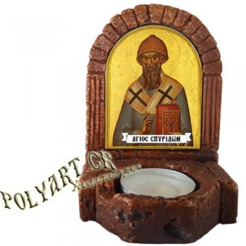 ΑΓΙΟΣ ΣΠΥΡΙΔΩΝ  – Κηροπήγιο Μινιατούρα  