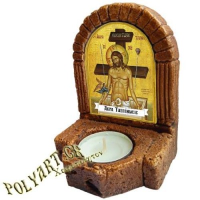 ΙΗΣΟΥΣ  ΧΡΙΣΤΟΣ  – Κηροπήγιο Μινιατούρα  