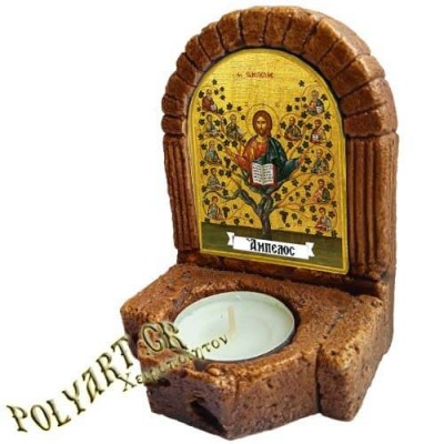 ΙΗΣΟΥΣ  ΧΡΙΣΤΟΣ  – Κηροπήγιο Μινιατούρα  