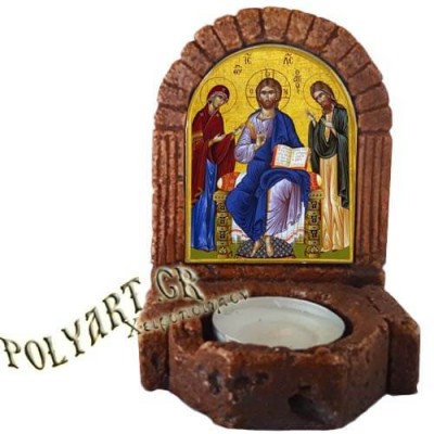 ΙΗΣΟΥΣ ΧΡΙΣΤΟΣ  – Κηροπήγιο Μινιατούρα  