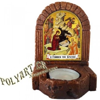 ΓΕΝΝΗΣΗ ΧΡΙΣΤΟΥ  – Κηροπήγιο Μινιατούρα  