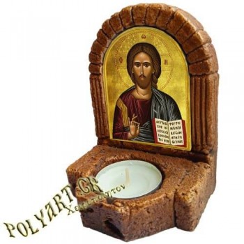 ΙΗΣΟΥΣ ΧΡΙΣΤΟΣ  – Κηροπήγιο Μινιατούρα  