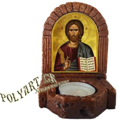 ΙΗΣΟΥΣ ΧΡΙΣΤΟΣ  – Κηροπήγιο Μινιατούρα  