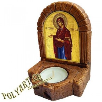 ΠΑΝΑΓΙΑ ΓΕΡΟΝΤΙΣΣΑ  – Κηροπήγιο Μινιατούρα  