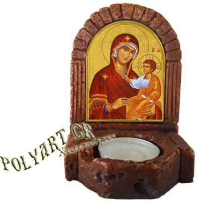 ΠΑΝΑΓΙΑ ΘΕΟΤΟΚΟΣ  – Κηροπήγιο Μινιατούρα  