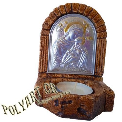 ΠΑΝΑΓΙΑ ΘΕΟΤΟΚΟΣ - Κηροπήγιο Μινιατούρα