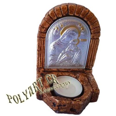 ΠΑΝΑΓΙΑ ΘΕΟΤΟΚΟΣ - Κηροπήγιο Μινιατούρα