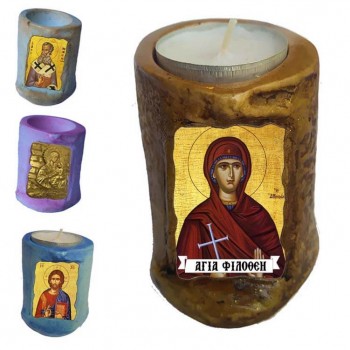 ΑΓΙΑ ΦΙΛΟΘΕΗ - Εικόνα σε Κεράκι Ρεσώ 