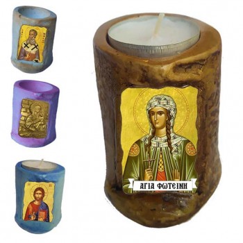 ΑΓΙΑ ΦΩΤΕΙΝΗ - Εικόνα σε Κεράκι Ρεσώ 