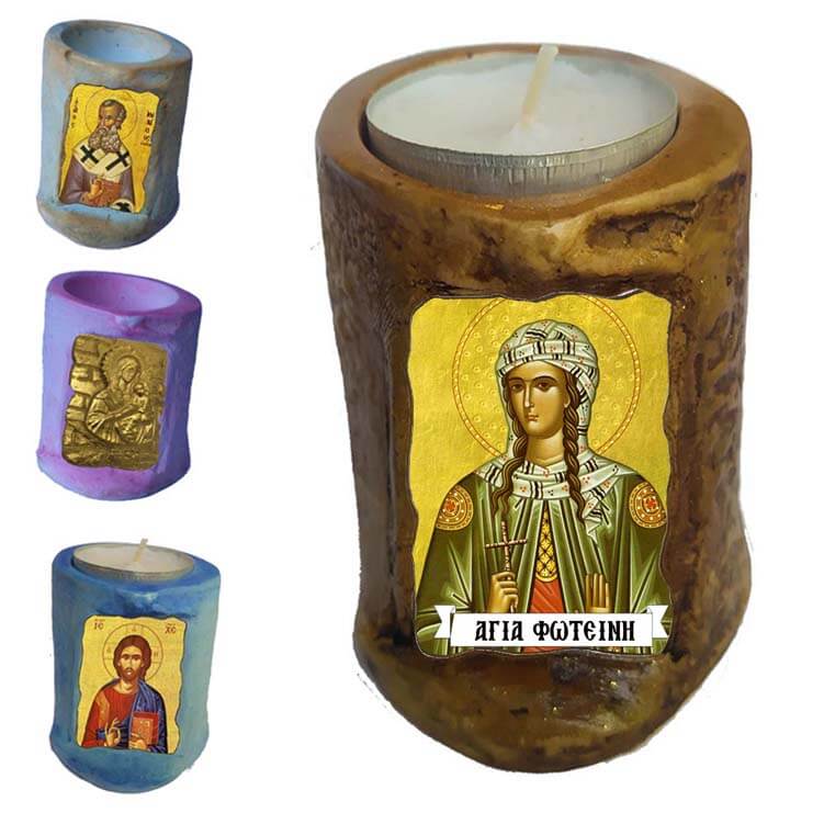 ΑΓΙΑ ΦΩΤΕΙΝΗ - Εικόνα σε Κεράκι Ρεσώ 