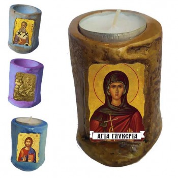 ΑΓΙΑ ΓΛΥΚΕΡΙΑ - Εικόνα σε Κεράκι Ρεσώ 